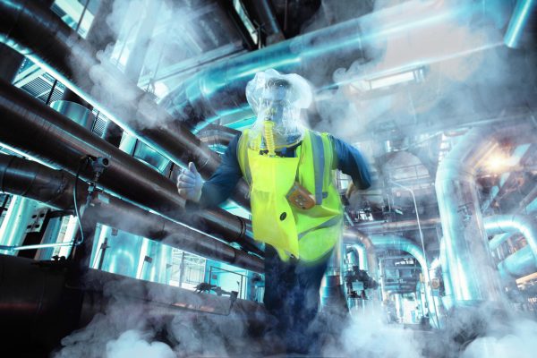 Industrial,Zone,,Steel,Pipelines,,Valves,And,Ladders